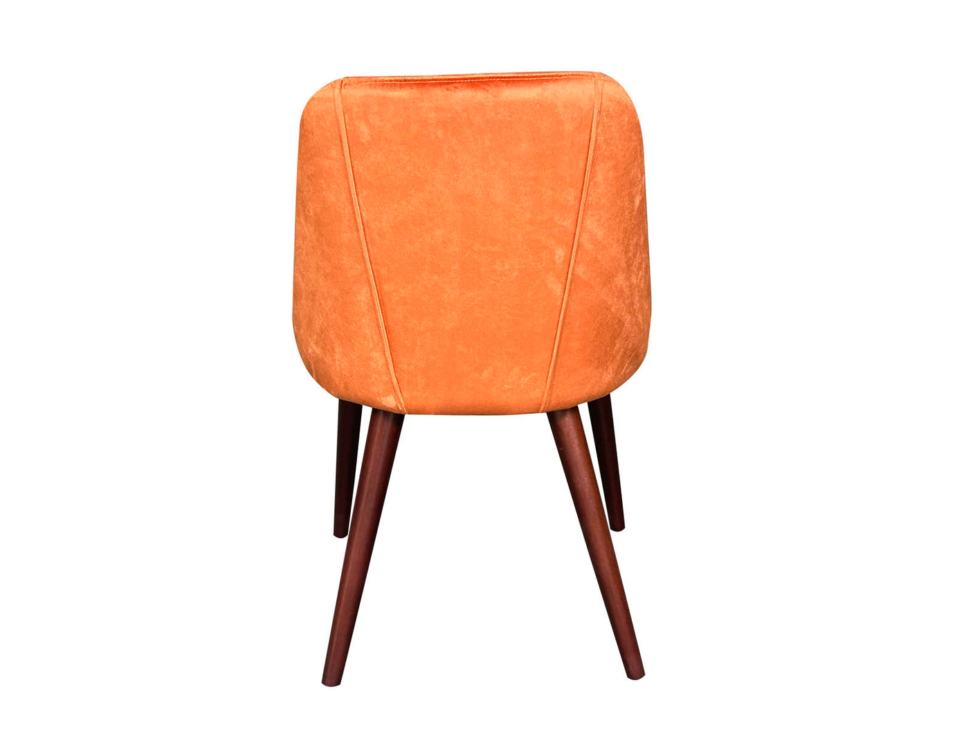 Evian Dining Chair Velvet Orange x2
