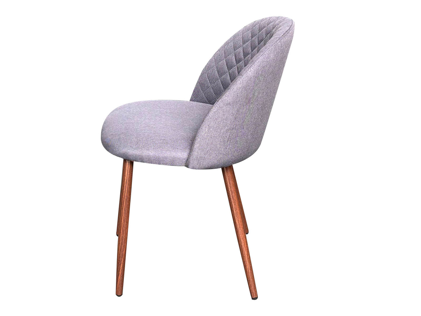 Roone Dining Chair Linen Grey x2