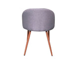 Roone Dining Chair Linen Grey x2