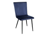 Elfrida Dining Chair Velvet Blue x2