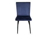 Elfrida Dining Chair Velvet Blue x2