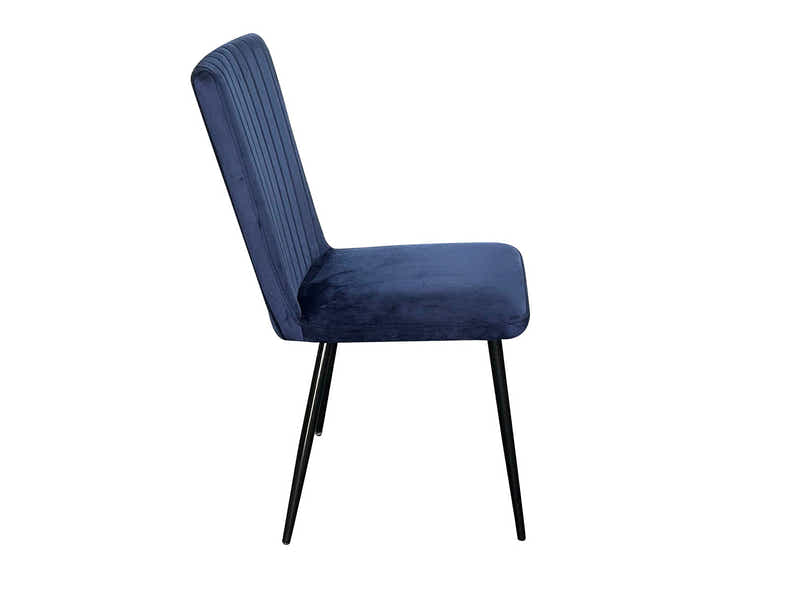 Elfrida Velvet Dining Chair Blue - Set of 2