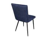 Elfrida Dining Chair Velvet Blue x2