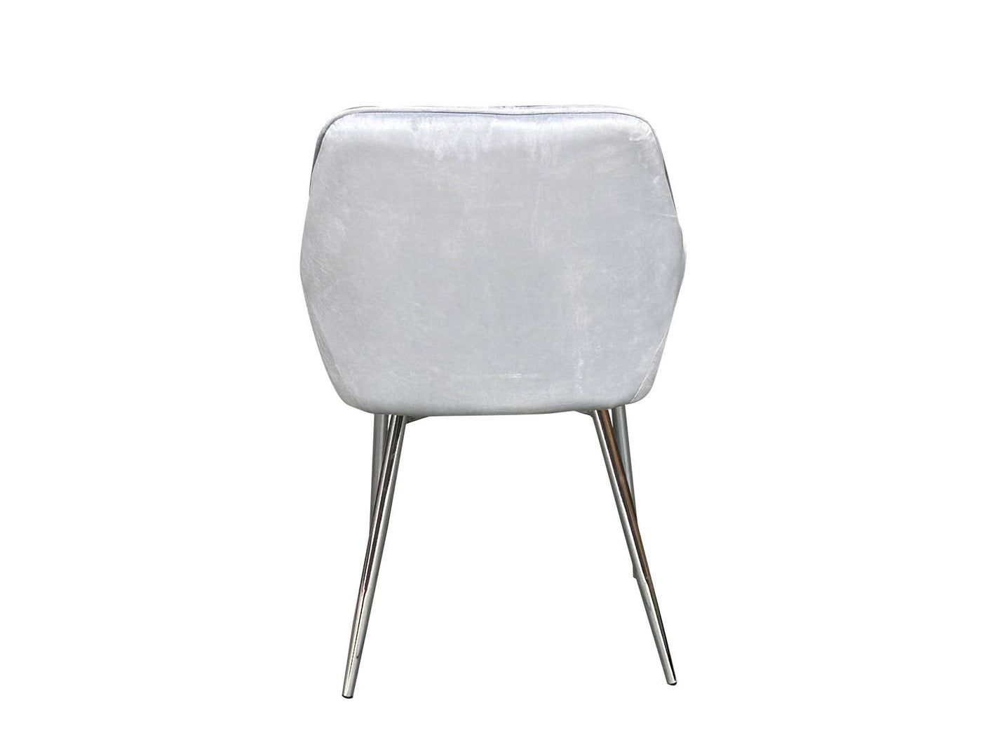 Ogden Dining Chair Velvet Silver x2