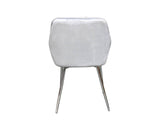 Ogden Dining Chair Velvet Silver x2