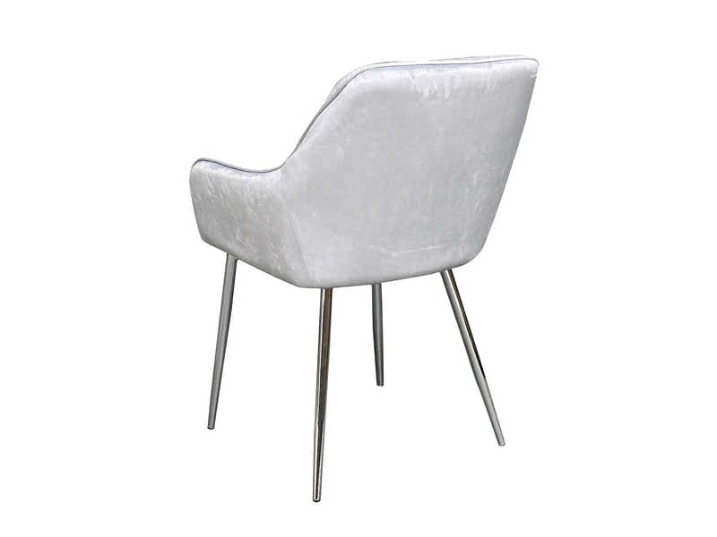 Ogden Velvet Dining Chair Silver -Set of 2