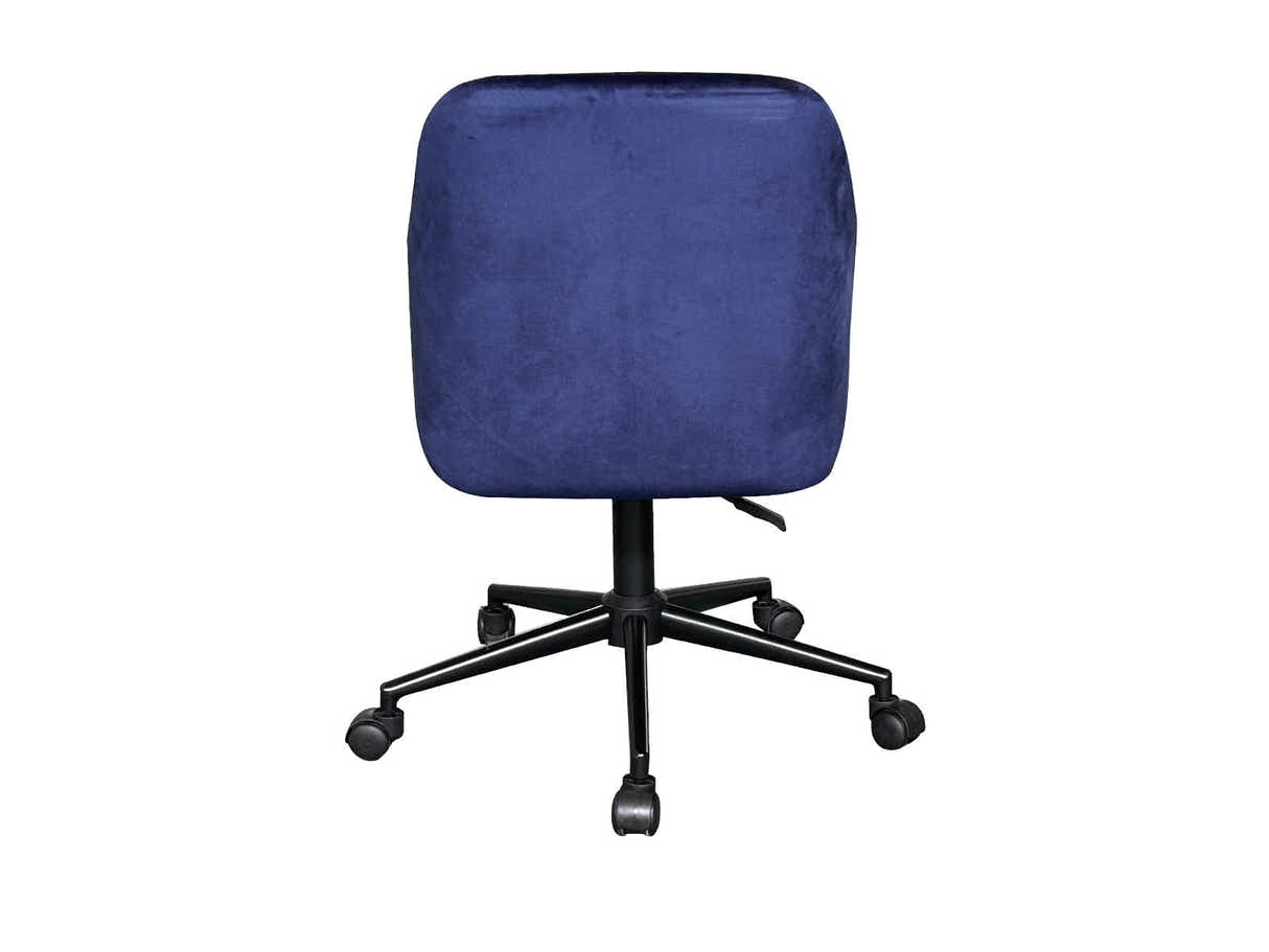 Lilac Velvet Office Chair - Blue
