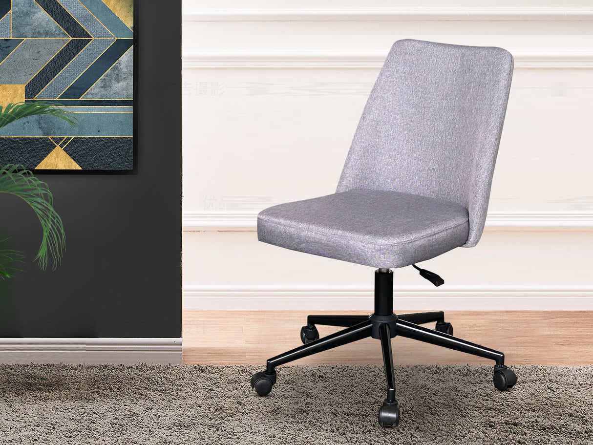 Buckley Linen Office Chair - Grey