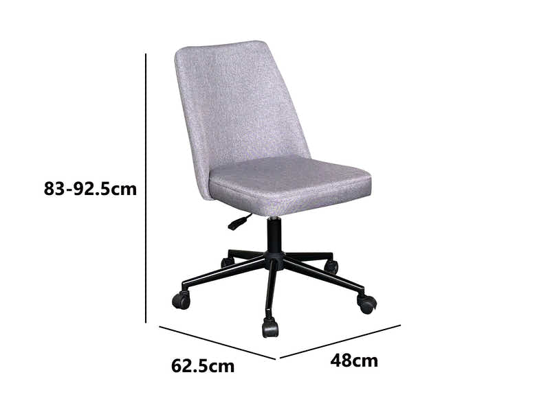 Buckley Office Chair Linen Grey
