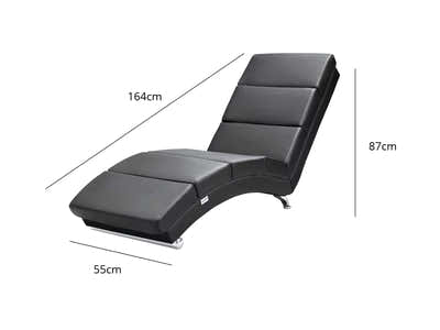 Rillis Chaise PU Black