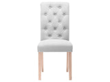 Natalie Dining Chair x2 Linen Beige