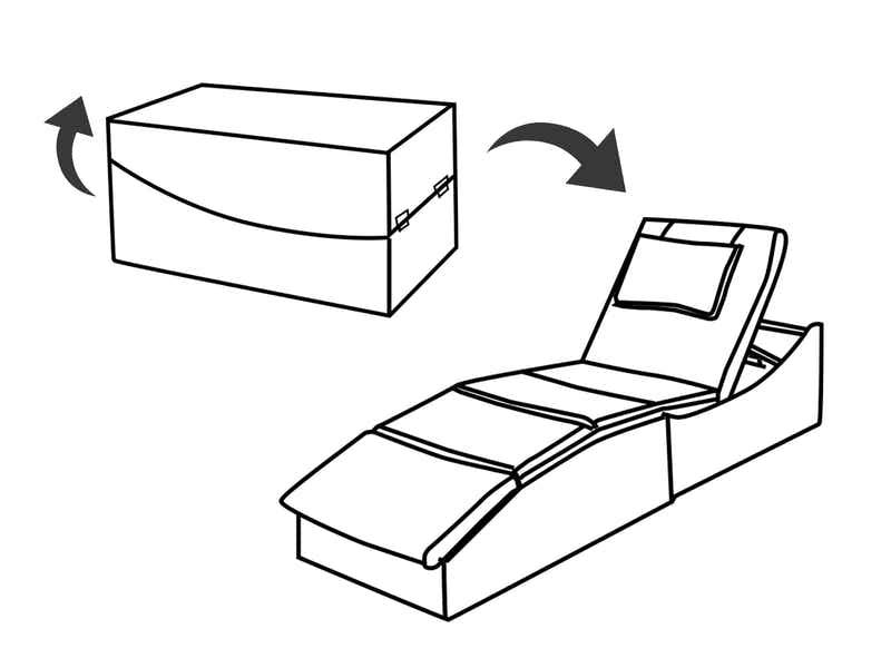 Miller Foldable Outdoor Sun Lounger - Light Grey