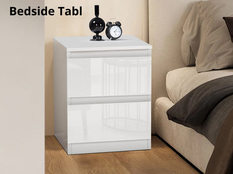 Serena Bedside Table White
