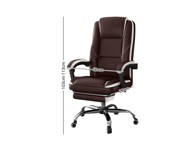 Siena Executive Office Chair PU Brown