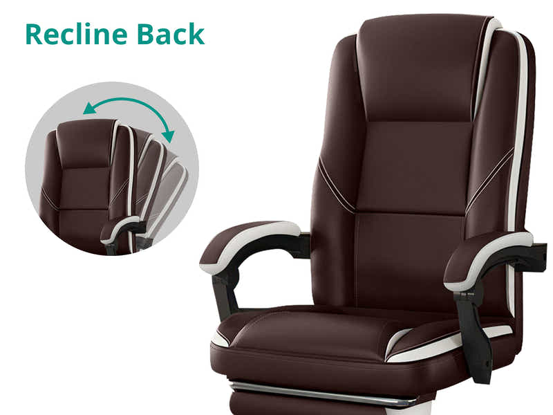 Siena Executive Office Chair PU Brown