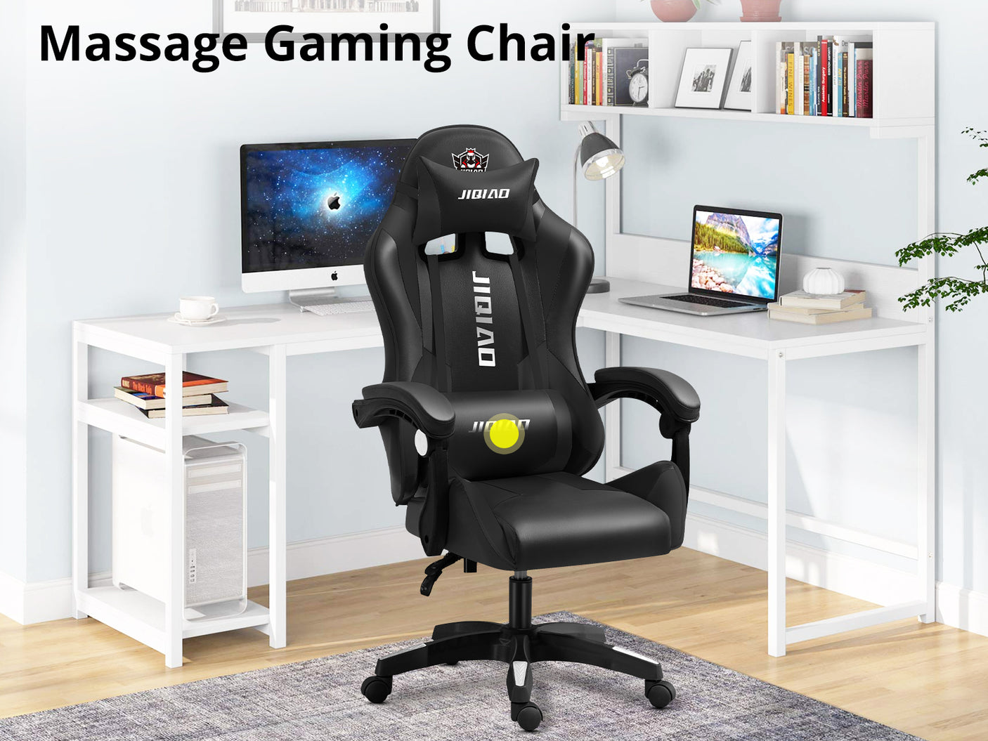 Josslyn Massage Gaming Chair Black