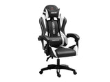 Josslyn Massage Gaming Chair Black + White