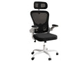 Molina Mesh Task Chair - White + Black