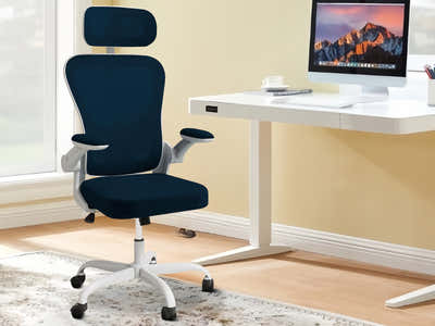 Molina Mesh Task Chair White+Blue