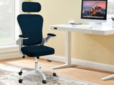 Molina Mesh Task Chair White+Blue