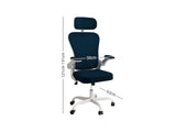 Molina Mesh Task Chair White+Blue