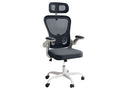 Molina Mesh Task Chair - White + Grey