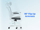 Molina Mesh Task Chair White+Grey