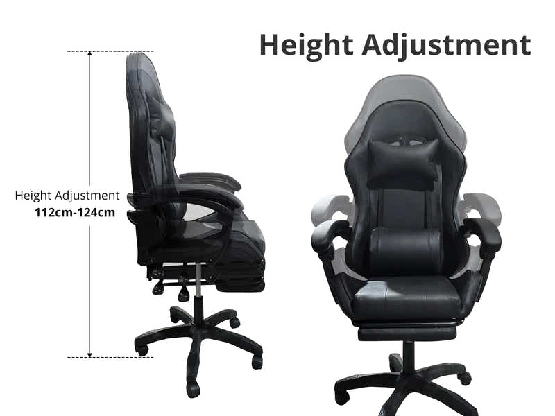 Gaming Table R6 140cm & Faron Gaming Chair PVC Black