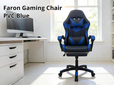 Faron Gaming Chair PVC Blue