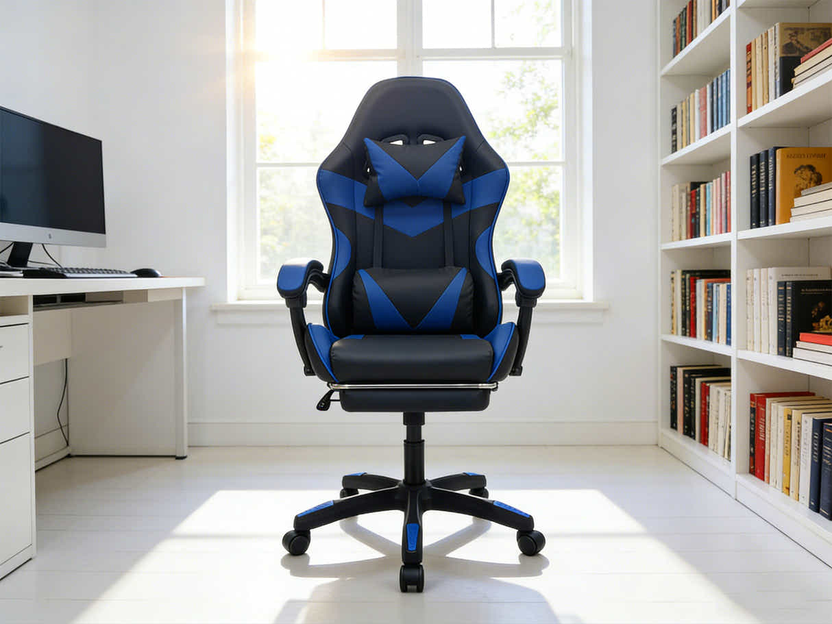 Faron Gaming Chair PVC Blue