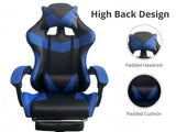 Faron Gaming Chair PVC Blue
