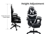 Gaming Table R6 120cm & Faron Gaming Chair PVC White