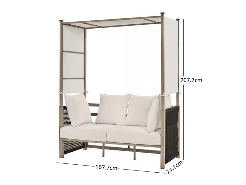 Steel Day Bed with Canopy