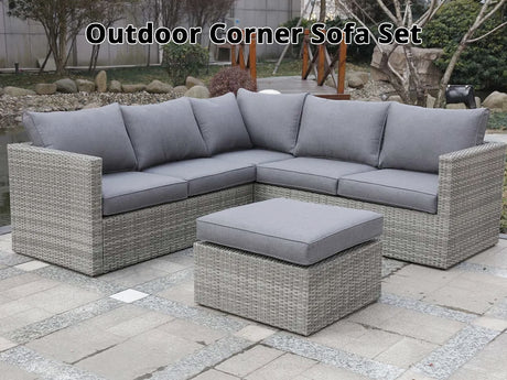 3pc Outdoor Corner Sofa Set