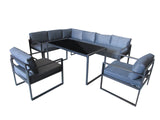 5pc Outdoor Corner Sofa Set PE rattan