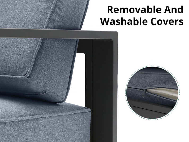 5pc Outdoor Corner Sofa Set PE