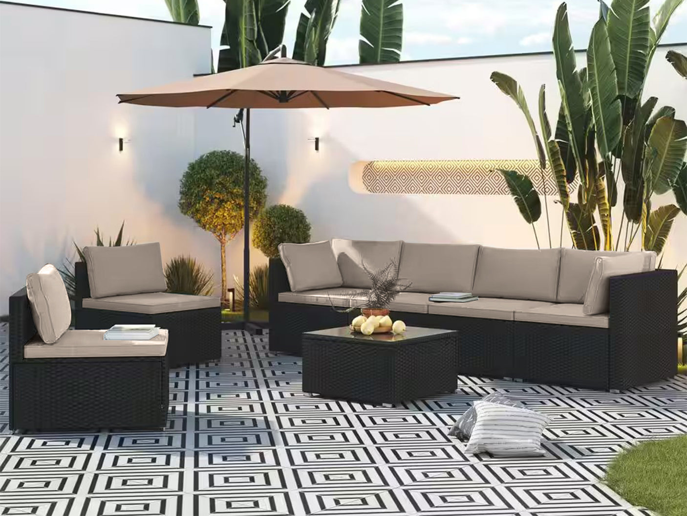 7pc Outdoor Sofa Set PE rattan