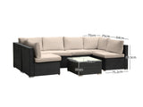 7pc Outdoor Sofa Set PE rattan