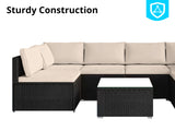 7pc Outdoor Sofa Set PE rattan
