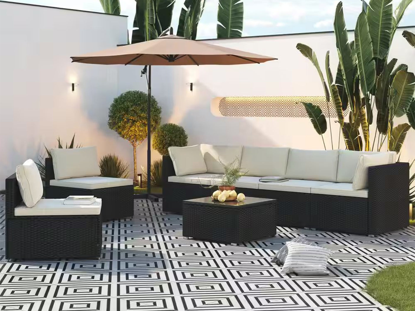 7pc Outdoor Sofa Set PE rattan