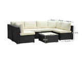 7pc Outdoor Sofa Set PE rattan