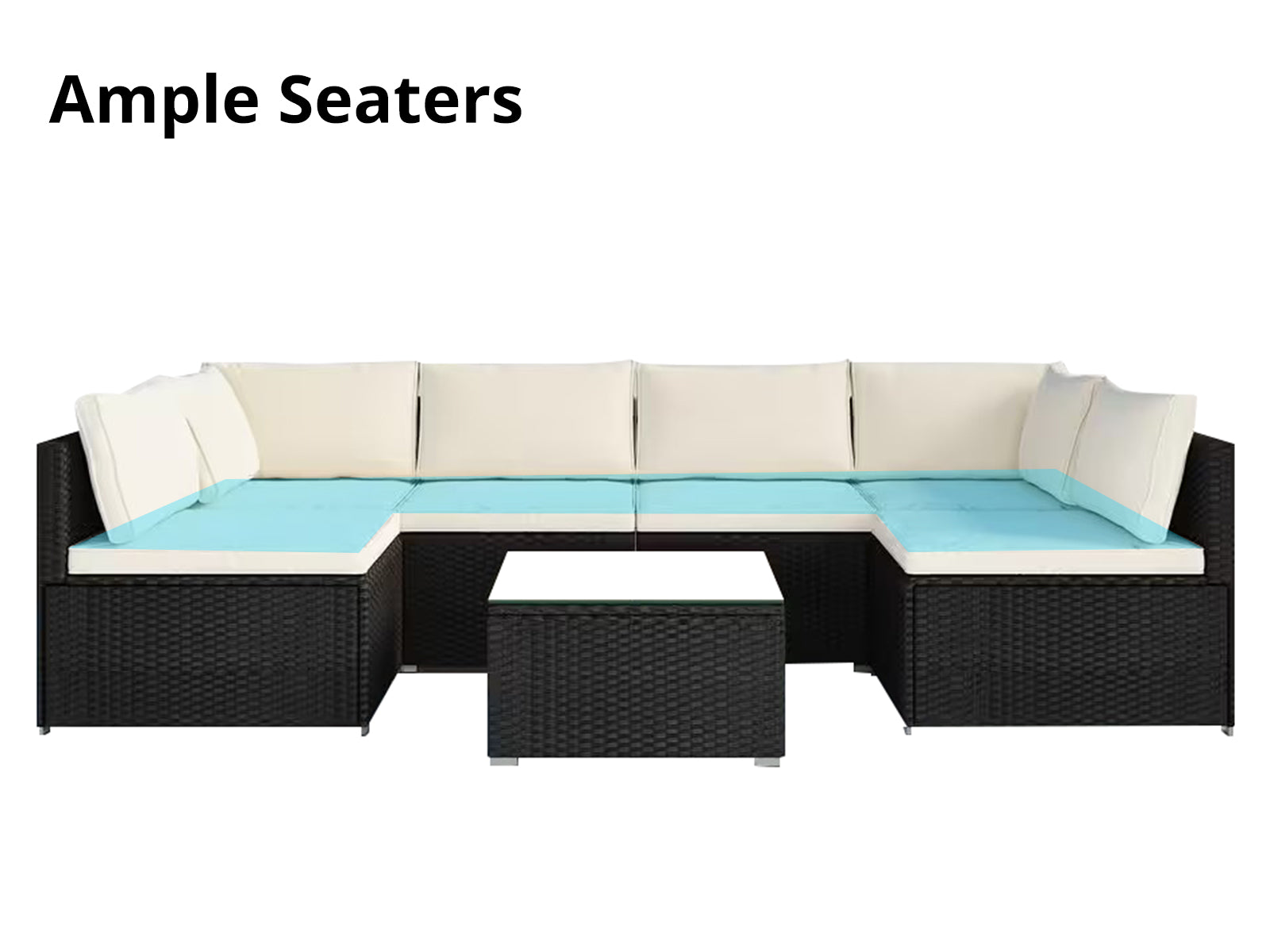 7pc Outdoor Sofa Set PE rattan