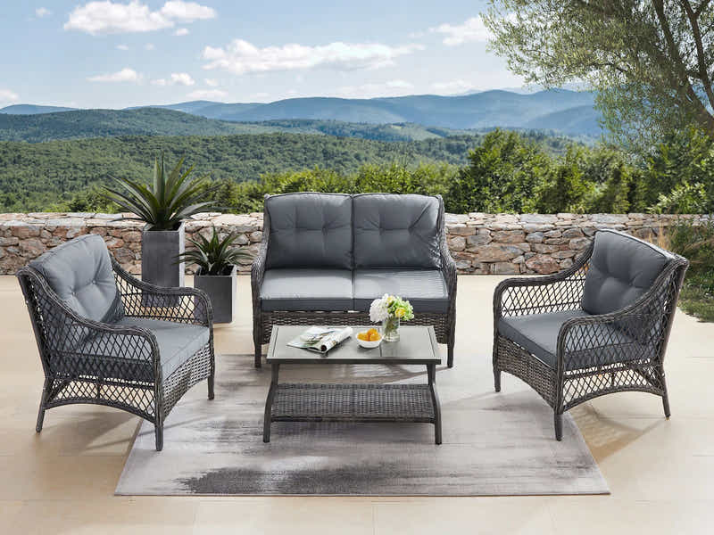4pc Outdoor Sofa Set PE rattan