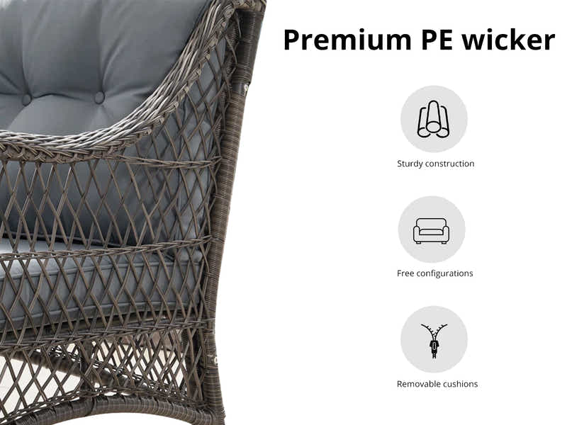 4pc Outdoor Sofa Set PE rattan