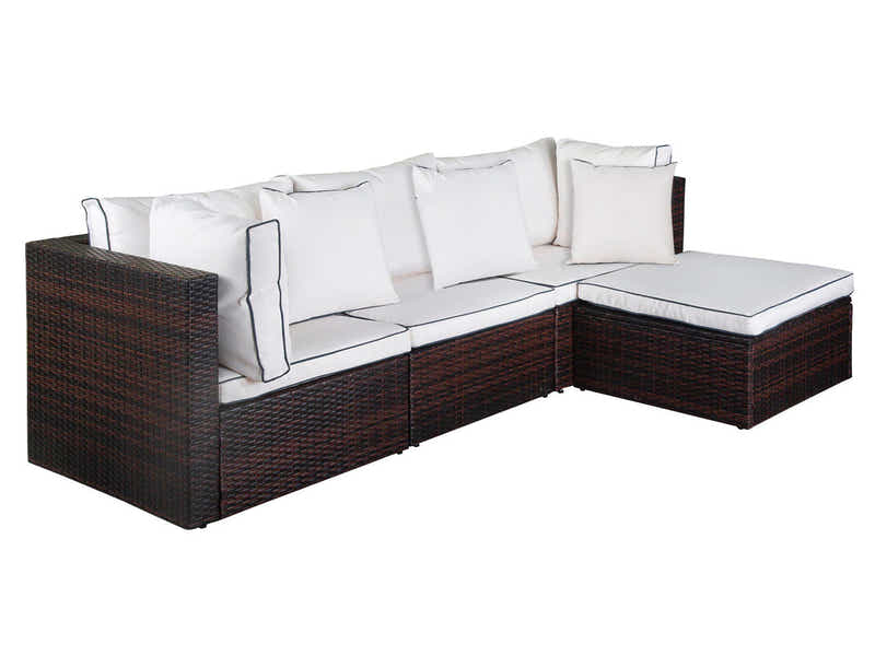 Hampton 4PC PE Rattan Outdoor Sofa Set