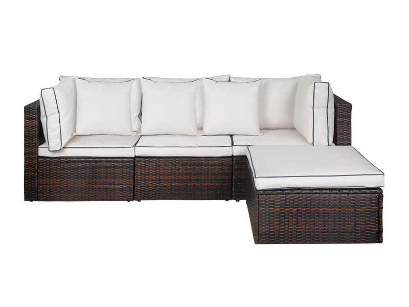 Hampton 4PC PE Rattan Outdoor Sofa Set