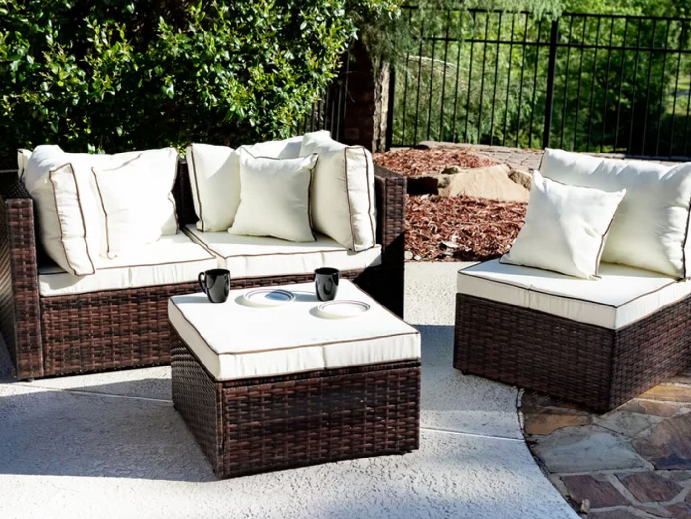 Hampton 4PC Outdoor Sofa Set PE rattan