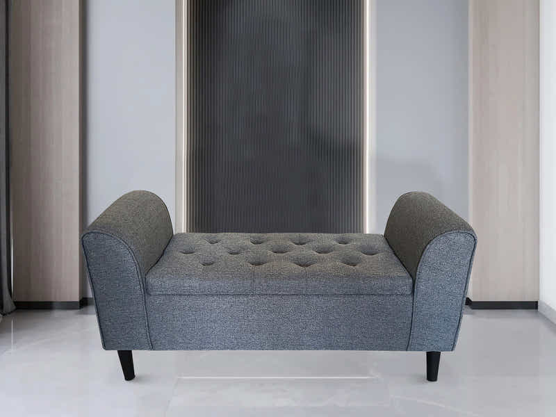 Hollis Storage Ottoman Bench Linen