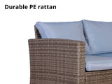 Outdoor Sofa with Storage PE wicker