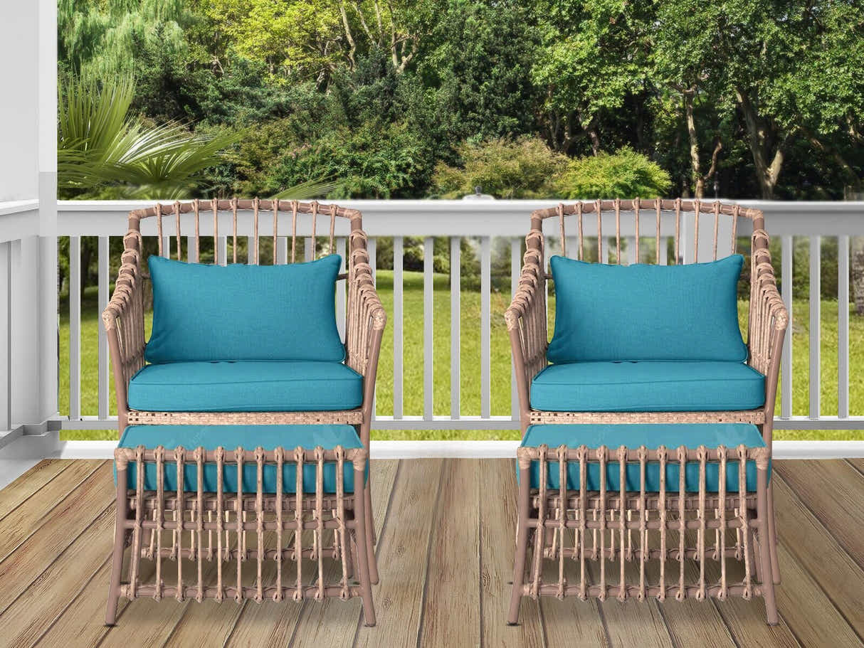 Madalena 4-Piece Patio Set With Stool